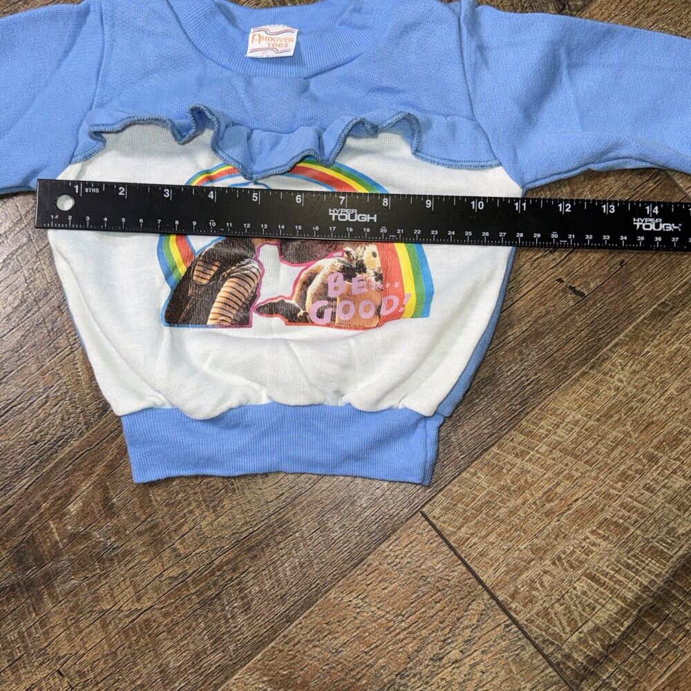 Vintage 1980s E.T. Extraterrestrial Sweatshirt E.T. Be Good Kids Toddler Size 2T - Picture 4 of 6